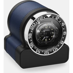 Scatola del Tempo Rotor One Sport 03008.BLSIL Black watch winder