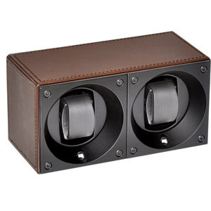 Swiss Kubik Double Leather Brown SK02.CV004 watch winder