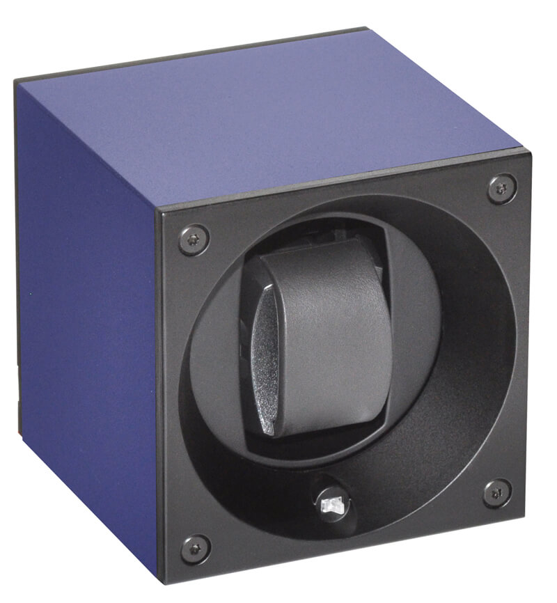 Swiss Kubik watch winder blue